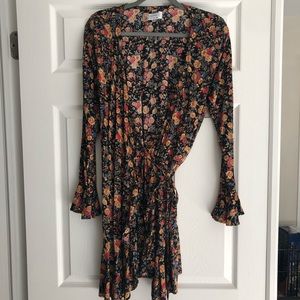 Auguste fall floral wrap dress from Revolve